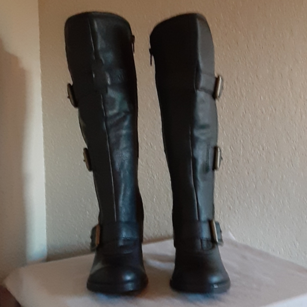 Black Biker Boots